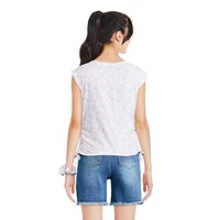 Ensemble 2 pièces à cordon Justice pour filles Tailles TP–TG