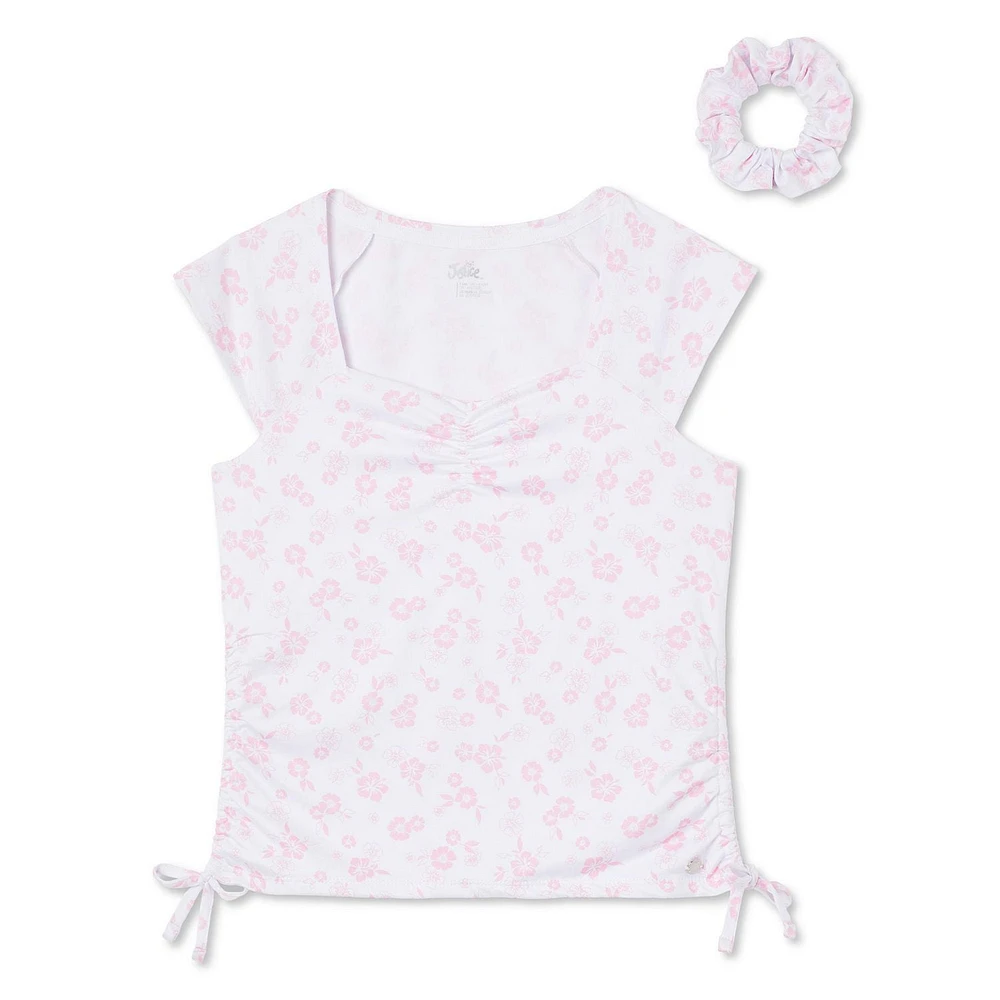 Ensemble 2 pièces à cordon Justice pour filles Tailles TP–TG