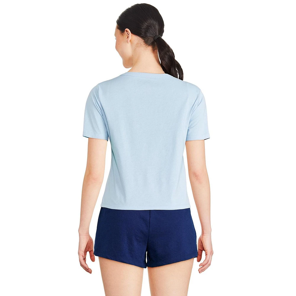 T-shirt écourté Stitch Disney pour femmes Tailles TP–TG