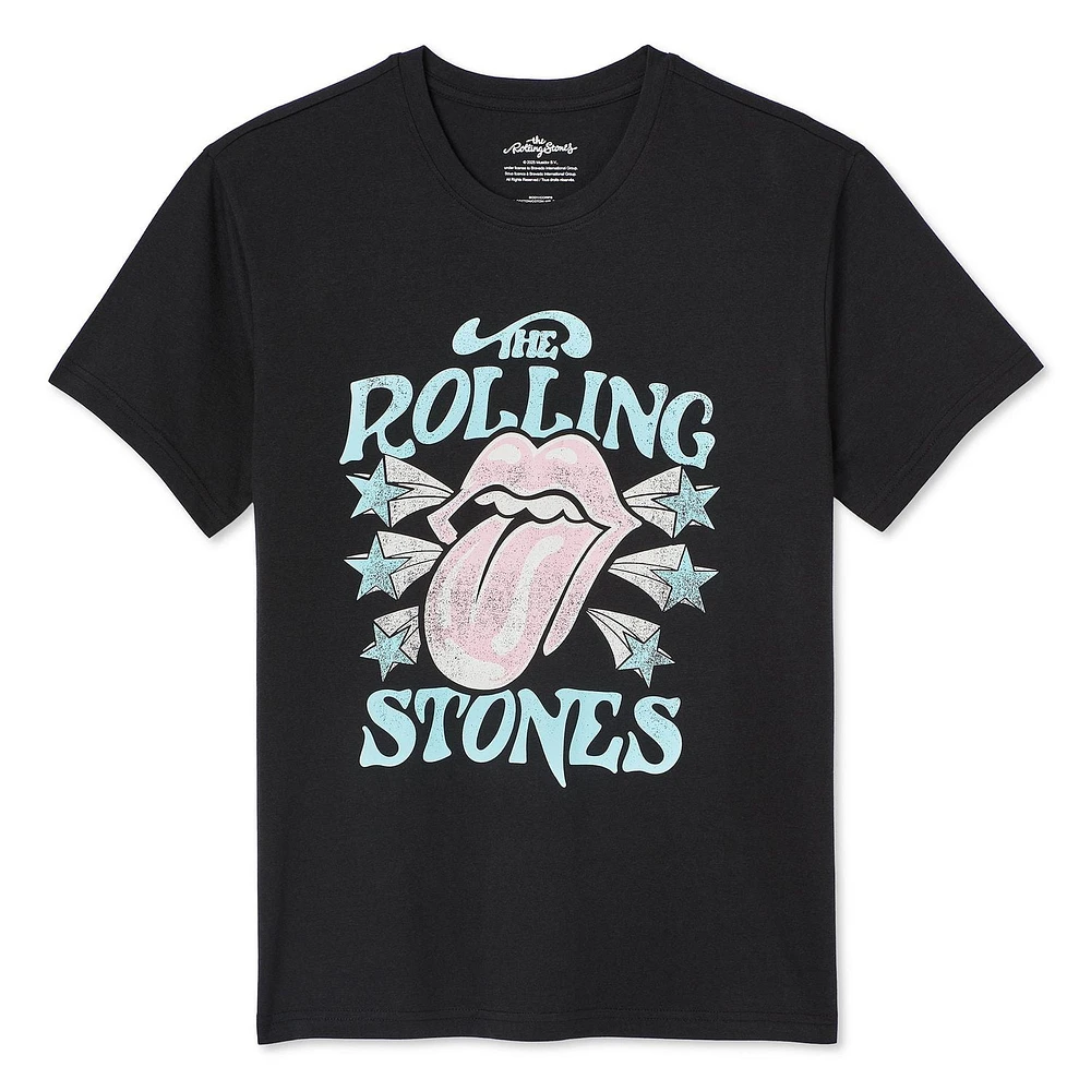 T-shirt coupe garçonne The Rolling Stones pour femmes
