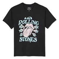 T-shirt coupe garçonne The Rolling Stones pour femmes