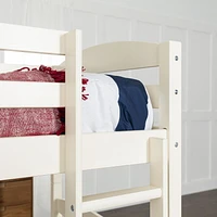 Manor Park Classic Solid Wood Twin Over Twin Bunk Bed