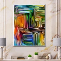 Designart Colour Fusion III FLOAT FRAME WALL ART