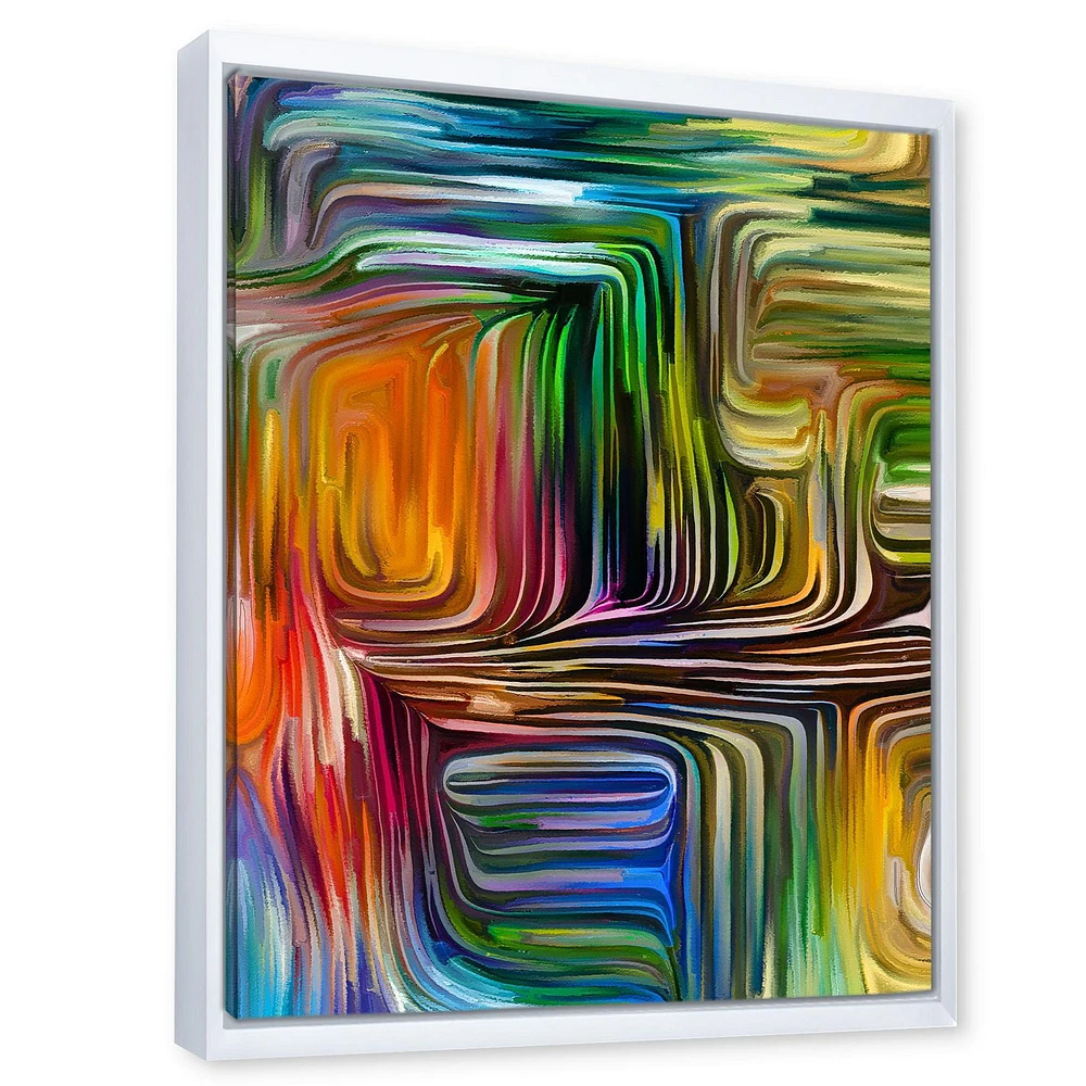 Designart Colour Fusion III FLOAT FRAME WALL ART