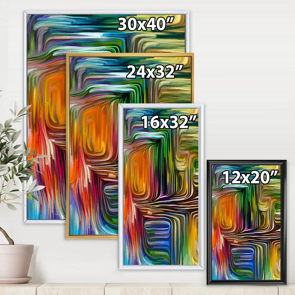 Designart Colour Fusion III FLOAT FRAME WALL ART