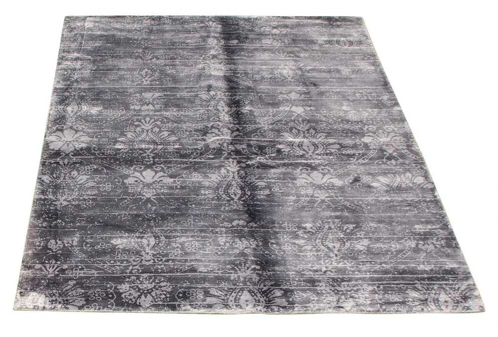 ECARPETGALLERY 5'0" x 7'5" Contemporary Galleria Hand Loomed Area Rug for Living Room, Dining Room and Bedroom in Grey