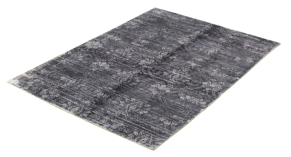 ECARPETGALLERY 5'0" x 7'5" Contemporary Galleria Hand Loomed Area Rug for Living Room, Dining Room and Bedroom in Grey