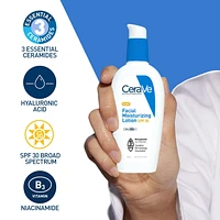 CeraVe Daily Facial Moisturizing Lotion with SPF 30, Hyaluronic Acid, and Niacinamide | Fragrance Free Face Moisturizer for Normal to Oily Skin, Women & Men | Oil free, Travel Size,, 89mL