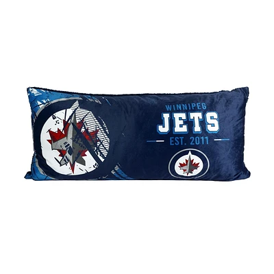 Oreiller de corps des Winnipeg Jets de la LNH 18po x 36po