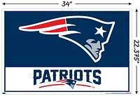 NFL New England Patriots - Logo 21 Wall Poster, 22.375" x 34" Framed