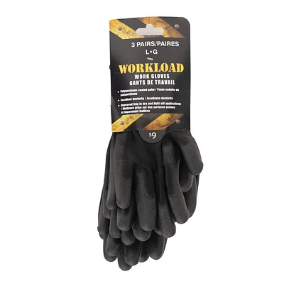 Workload gant à paume en PU paquet de 3 Taille G