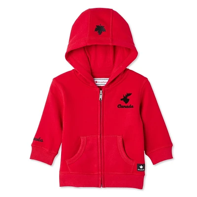 Canadiana Infants' Gender Inclusive Full-Zip Hoodie, Sizes 0-24 months