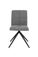 Stella Dining chair, Set of 2, Dark Grey