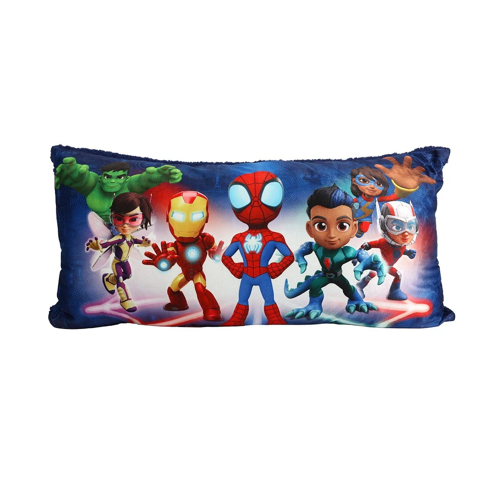 Marvel Spidey & Friends Body Pillow, 18" x 36", Marvel Spidey & Friends Body Pillow