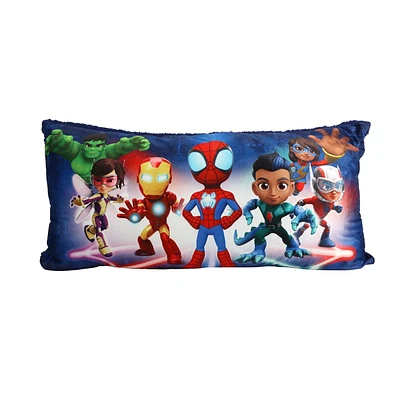 Oreiller de corps Marvel Spidey & Friends 18po x 36po Oreiller de corps Marvel Spidey & Friends