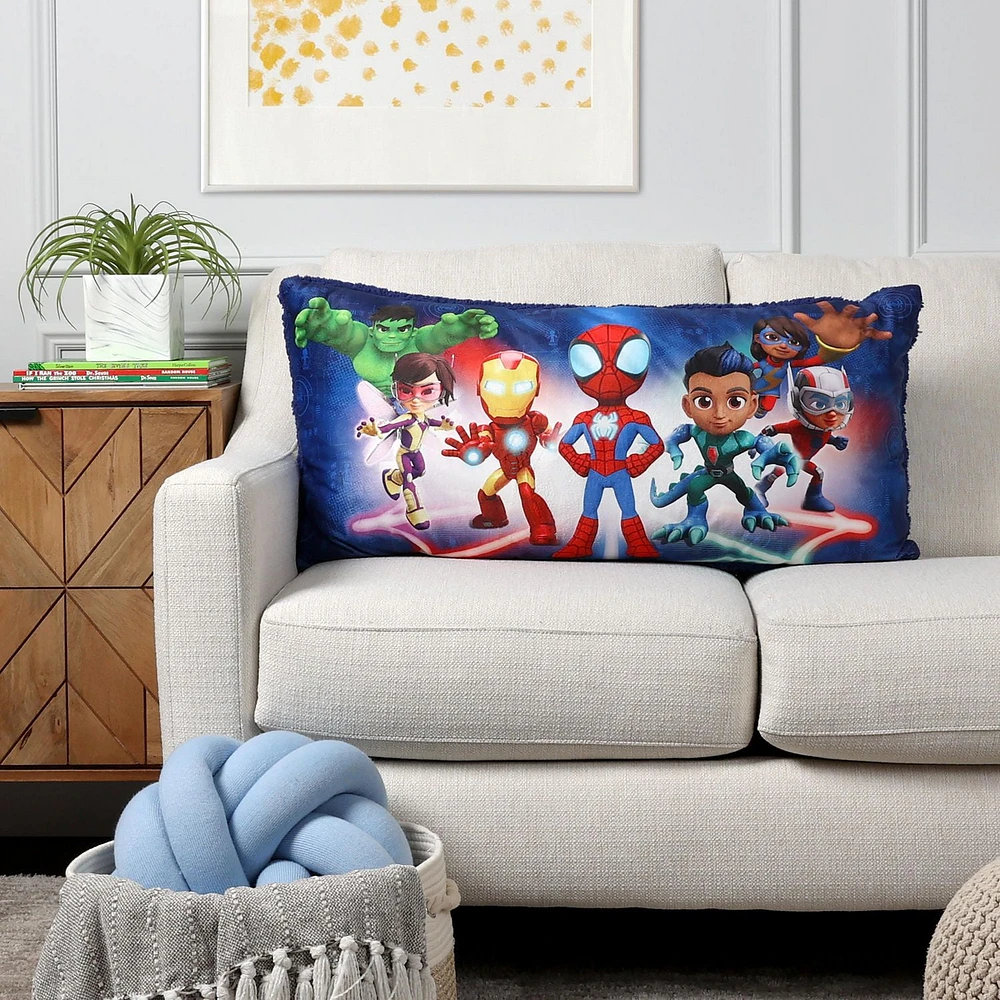 Marvel Spidey & Friends Body Pillow, 18" x 36", Marvel Spidey & Friends Body Pillow