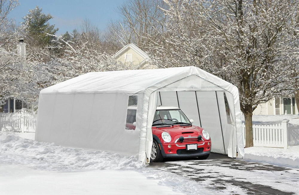 Abri-garage Northern Shelters® 11 x 20 x 8 pi Abri-Garage 11x20x8