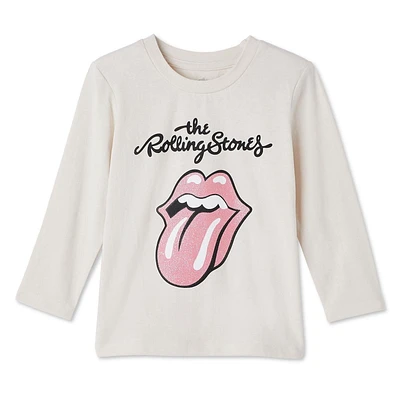 T-shirt avec imprimé graphique The Rolling Stones pour petites filles