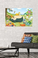 Pokémon - Group Picnic Wall Poster, 14.725" x 22.375" Framed