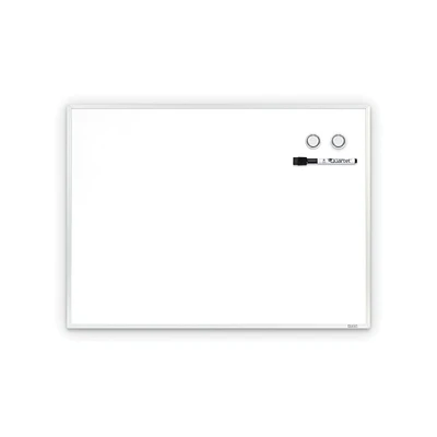 Quartet Magnetic Dry-Erase Board, Slim Aluminum Frame, 23” x 17”