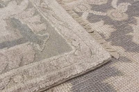 ECARPETGALLERY 8'0" x 10'0"  Traditional Jules Oushak Hand-knotted Area Rug for Living Room, Dining Room and Bedroom in Grey