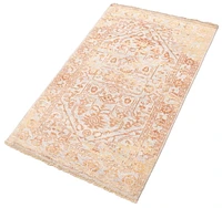 ECARPETGALLERY 4'11" x 7'11" Bordered Jules Oushak Hand-knotted Area Rug for Living Room, Dining Room and Bedroom in Grey