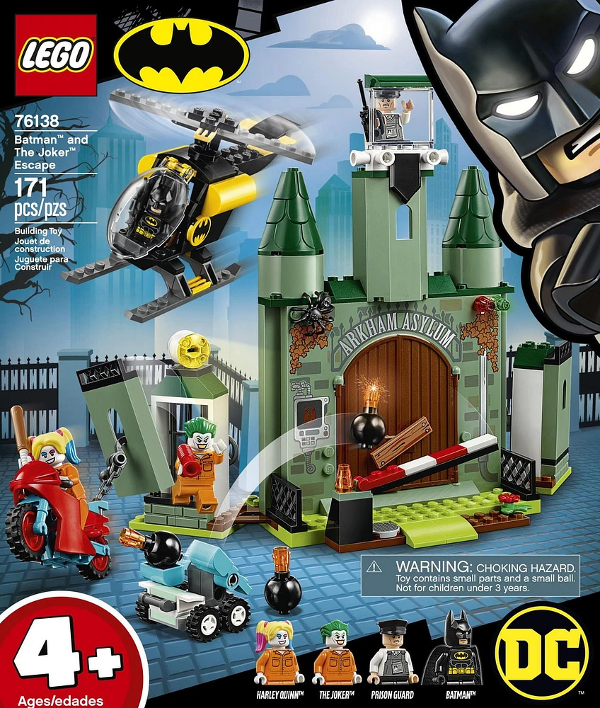 LEGO DC Batman Batman and The Joker Escape 76138 Toy Building Kit (171 Piece)