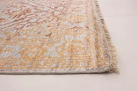 ECARPETGALLERY 4'11" x 7'11" Bordered Jules Oushak Hand-knotted Area Rug for Living Room, Dining Room and Bedroom in Grey