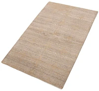 ECARPETGALLERY 5'0" x 7'9" Transitional La Seda Hand-knotted Area Rug for Living Room, Dining Room and Bedroom in Grey