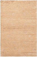 ECARPETGALLERY 5'10" x 9'0"  Transitional La Seda Hand-knotted Area Rug for Living Room, Dining Room and Bedroom in Brown