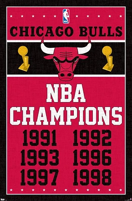 NBA Chicago Bulls - Champions 13 Wall Poster, 22.375" x 34"