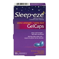 Sleep Eze Extra Strength Gel Caps, Sleep well tonight.