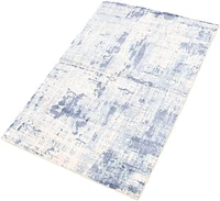 ECARPETGALLERY 4'11" x 7'3" Transitional Galleria Hand-knotted Area Rug for Living Room, Dining Room and Bedroom in Blue