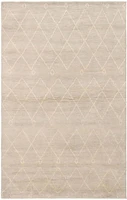 ECARPETGALLERY 5'1" x 8'1" Moroccan Tangier Hand-knotted Area Rug for Living Room, Dining Room and Bedroom in Grn