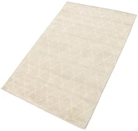 ECARPETGALLERY 5'1" x 8'1" Moroccan Tangier Hand-knotted Area Rug for Living Room, Dining Room and Bedroom in Grn