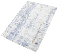 ECARPETGALLERY 5'3" x 7'7" Contemporary Galleria Hand Loomed Area Rug for Living Room, Dining Room and Bedroom in Blue