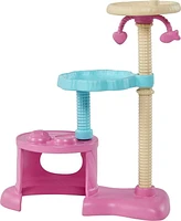 ​Barbie Kitty Condo Doll and Pets Playset with Barbie Doll (Brunette), 1 Cat, 4 Kittens, Cat Tree & Accessories, Ages 3+