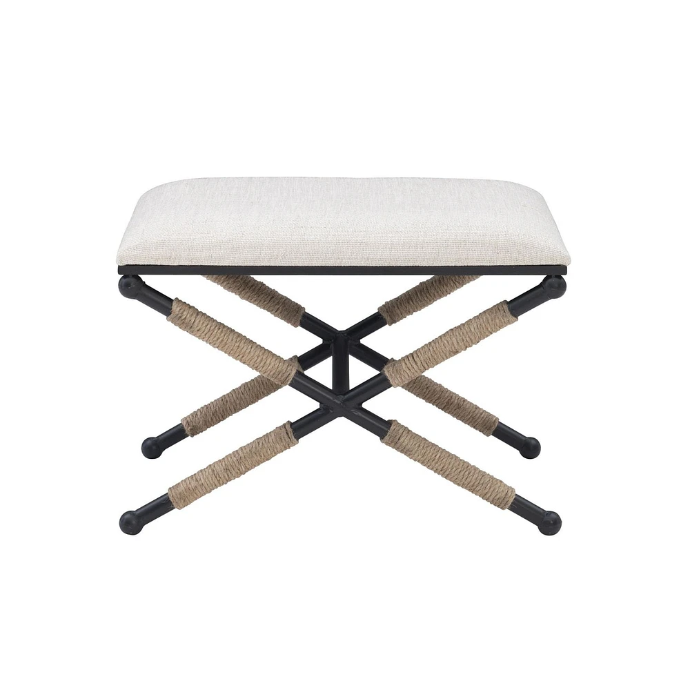 Remi Campaign Accent Stool