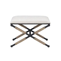 Remi Campaign Accent Stool