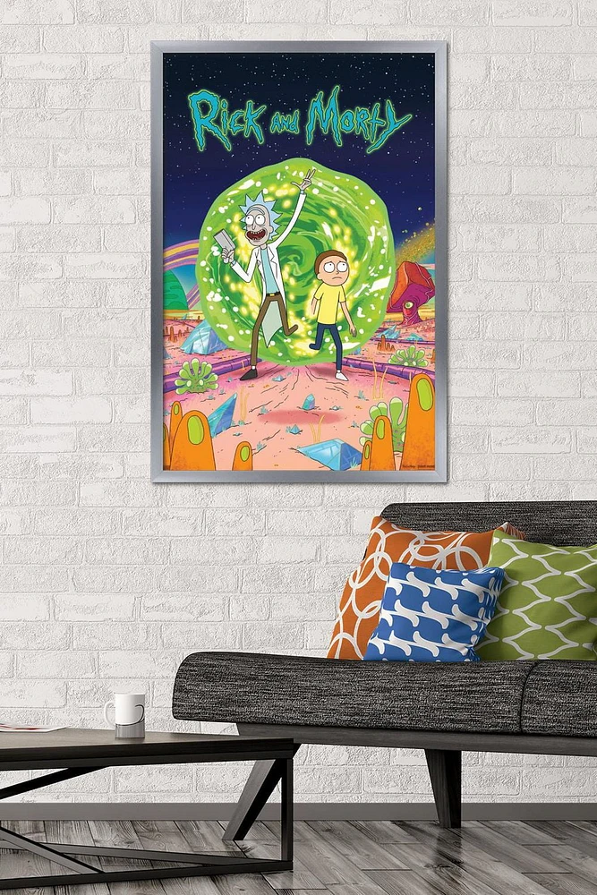 Rick And Morty - Cover Wall Poster, 22.375" x 34"