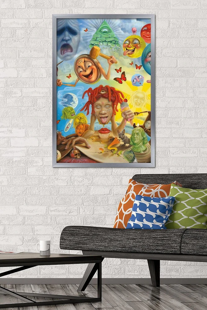 Trippie Redd - Art Wall Poster, 22.375" x 34" Framed