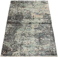 ECARPETGALLERY 5'0" x 7'7" Carved Galleria Hand Loomed Area Rug for Living Room, Dining Room and Bedroom in Grey