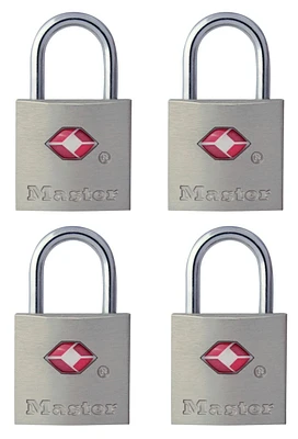 Master Lock 7/8” Wide Solid Metal TSA-Accepted Luggage Lock