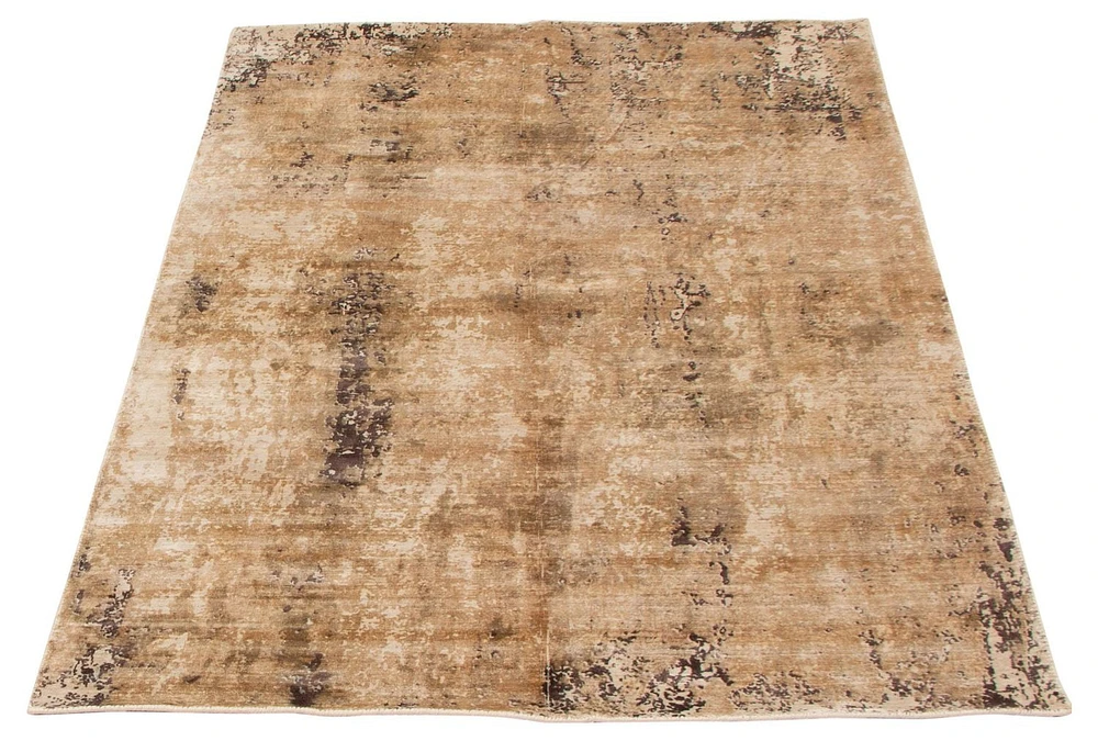 ECARPETGALLERY 5'0" x 7'6"  Contemporary Galleria Hand Loomed Area Rug for Living Room, Dining Room and Bedroom in Brown