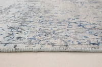 ECARPETGALLERY 5'2" x 7'7" Contemporary Jules Oushak Hand-knotted Area Rug for Living Room, Dining Room and Bedroom in Blue