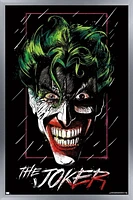 DC Comics - The Joker Up Close Wall Poster, 14.725" x 22.375" Framed