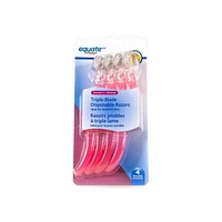 Equate 3 Blade Disposable Razors for Women, Sensitive Skin