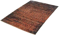 ECARPETGALLERY 5'0" x 7'5"  Contemporary Galleria Hand Loomed Area Rug for Living Room, Dining Room and Bedroom in Red