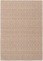 ECARPETGALLERY 4'10" x 6'9" Contemporary Collage Handmade Area Rug for Living Room, Dining Room and Bedroom in Brown