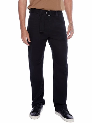 Jeaniologie ™ Pantalon pour hommes Jambe Confort avec ceinture